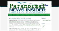 Desktop Screenshot of paranewsinsider.com